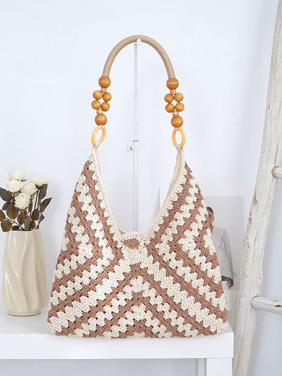 Eliana Openwork Cotton Rope Woven Bag