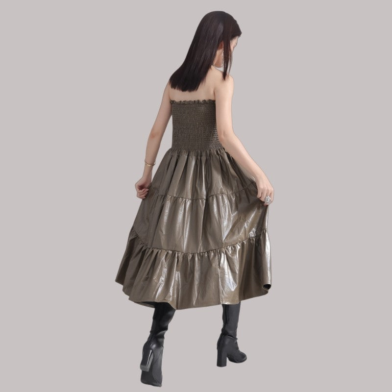 Strapless Panel Dress