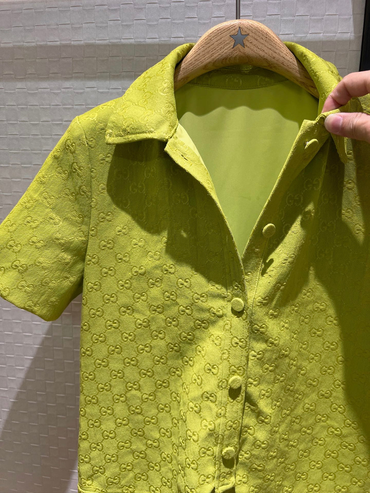 Gucci Jumpsuit Short Avocado Green Polyester Fiber