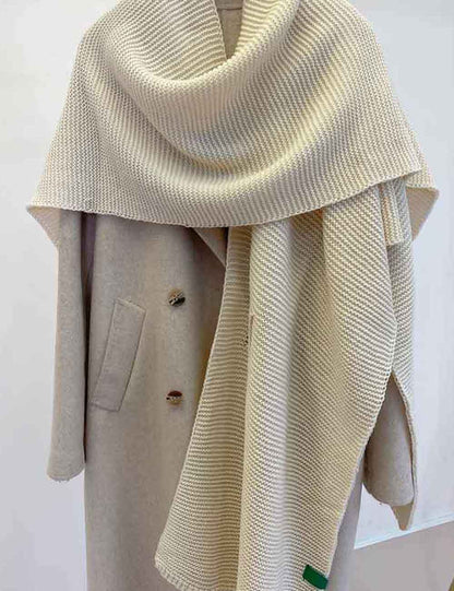 Winter Solid Color Soft Thick Cape Scarf