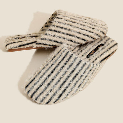 Fuzzy Plush Warm No-Slip Home Slippers