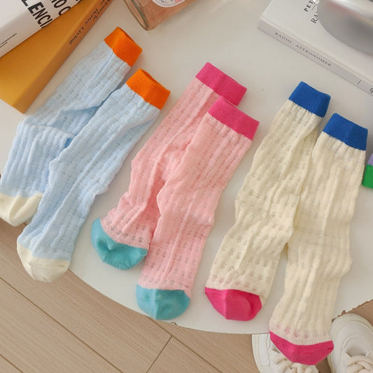 Rufia - Color-Blocked Breathable Mesh Socks