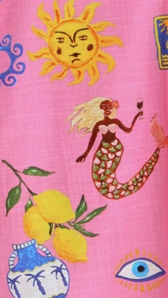 Connie Maxi Dress - Greek Island Print
