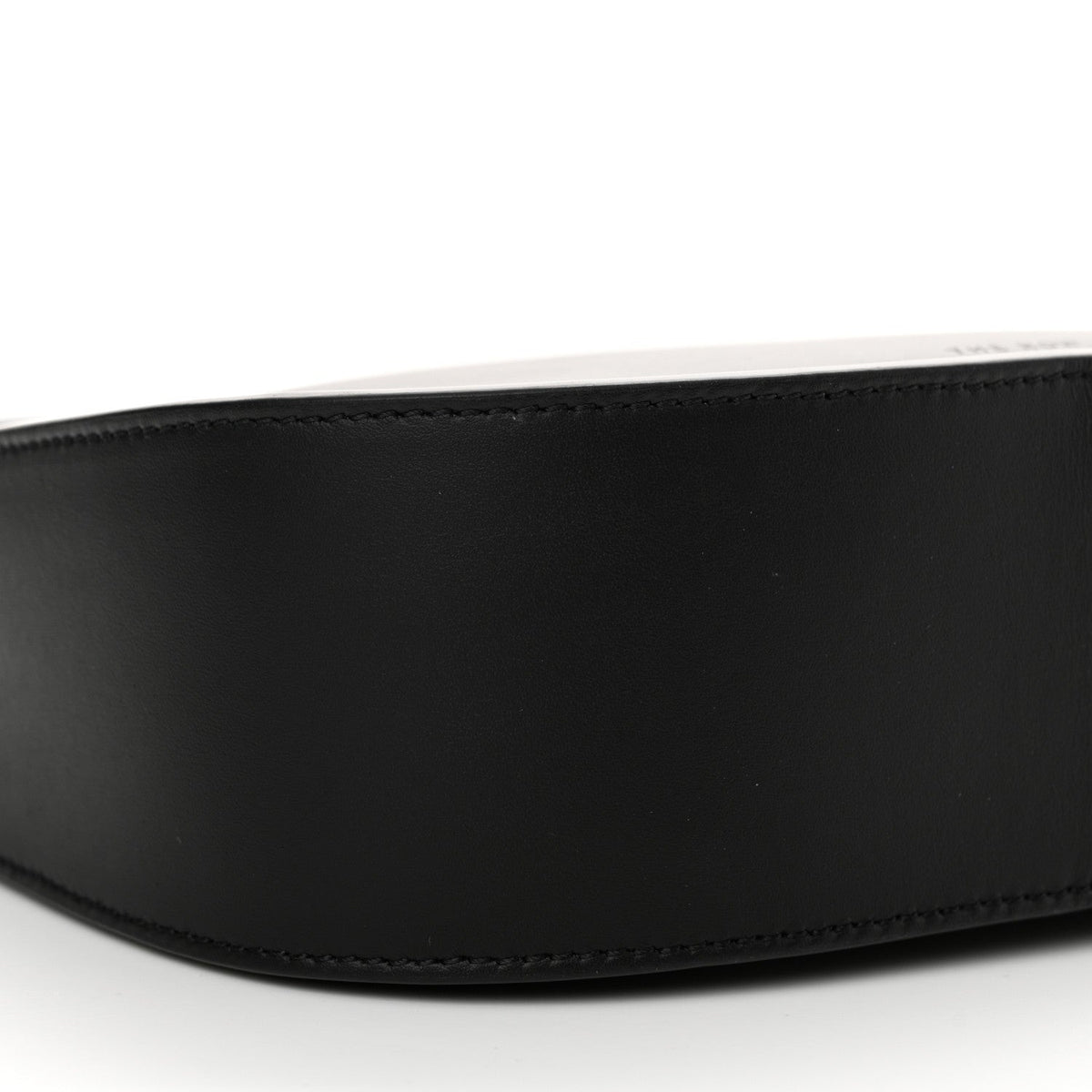 Smooth Calfskin Half Moon Shoulder Bag Black