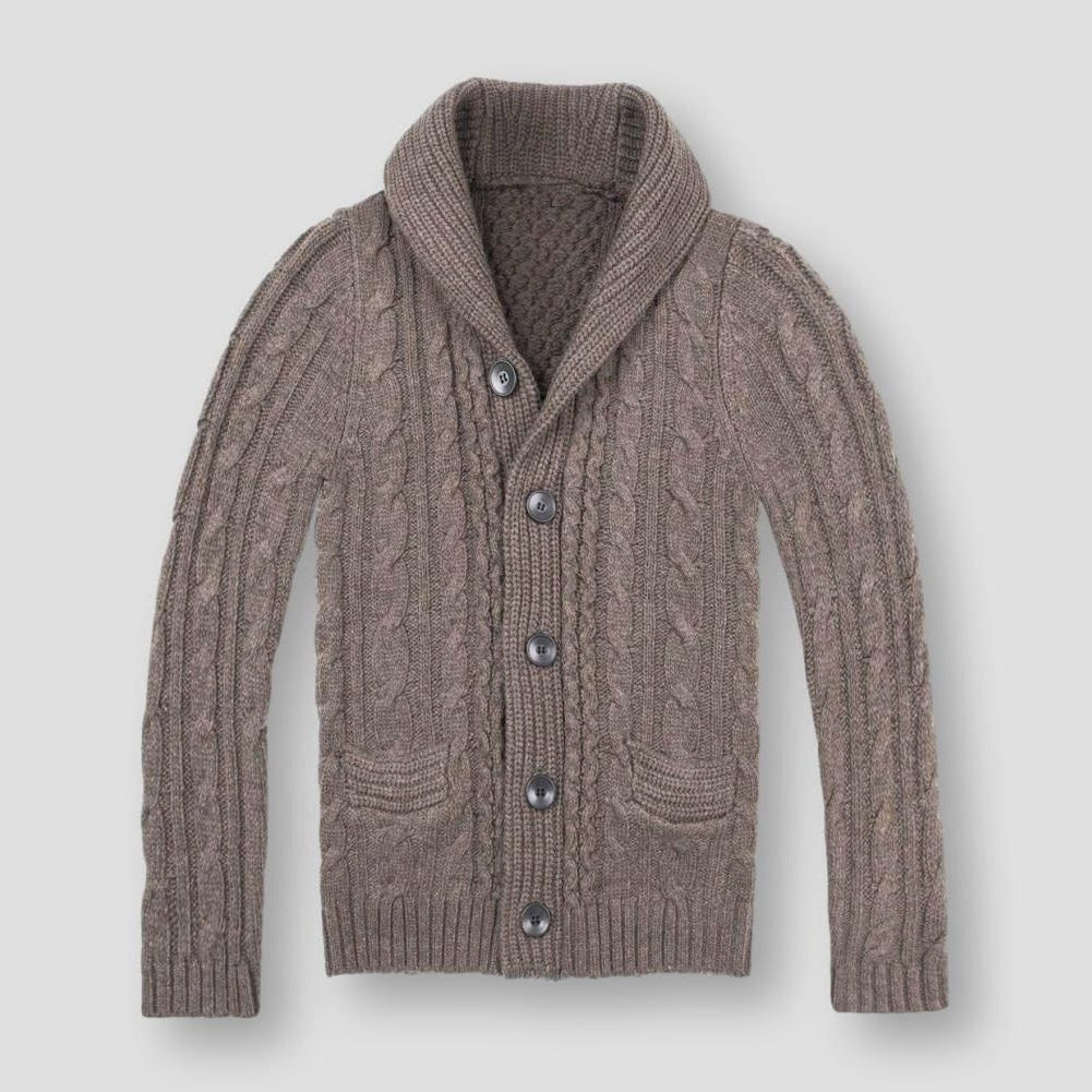 Saint Morris Owen Wool Cardigan