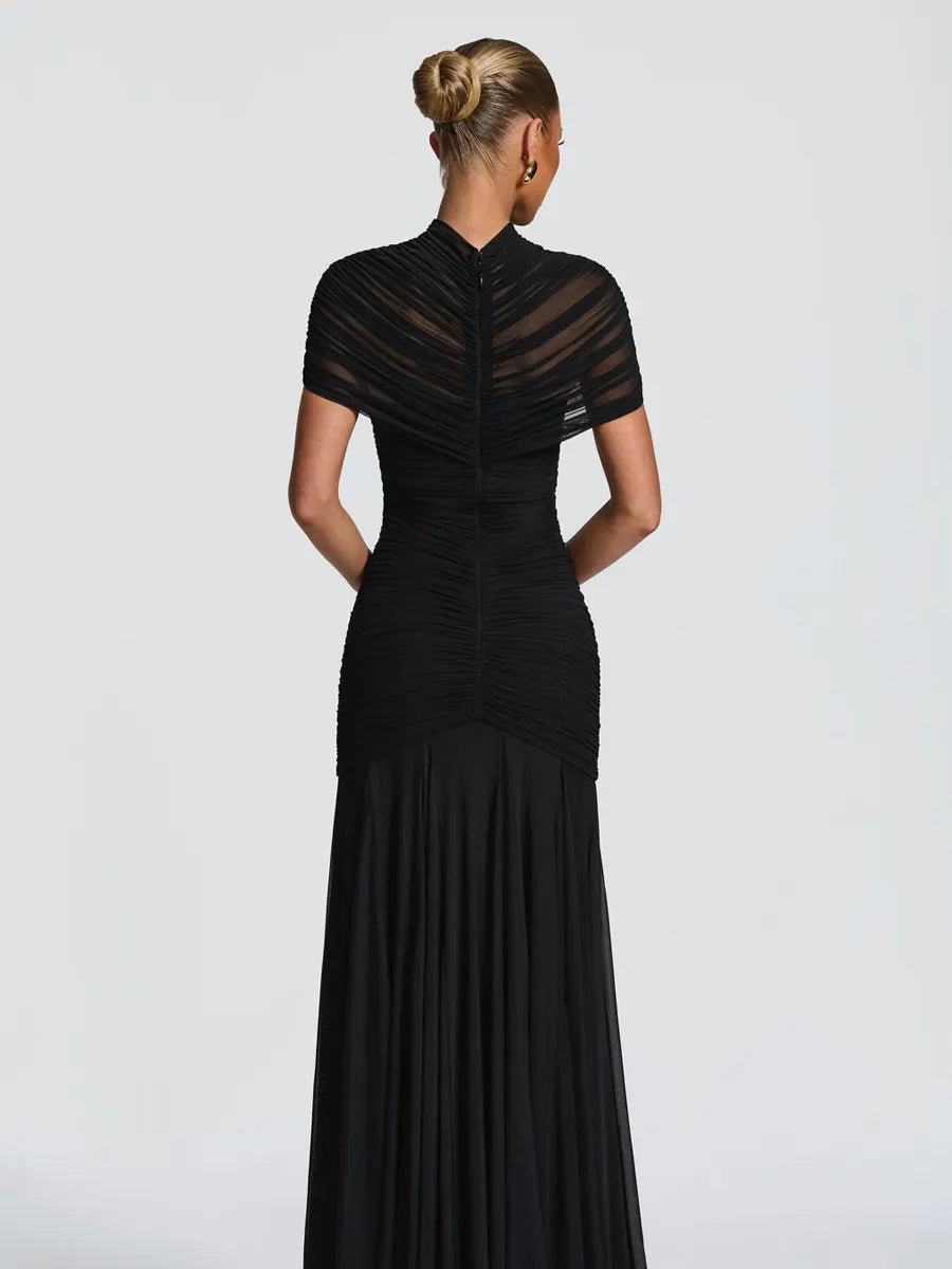 Lilith Short Sleeve Cutout Maxi Dress