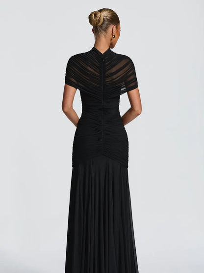 Lilith Short Sleeve Cutout Maxi Dress