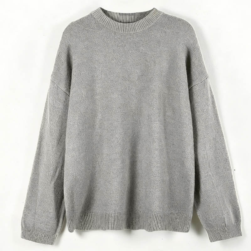 Fall Crew Neck Casual Thicken Warm Sweater