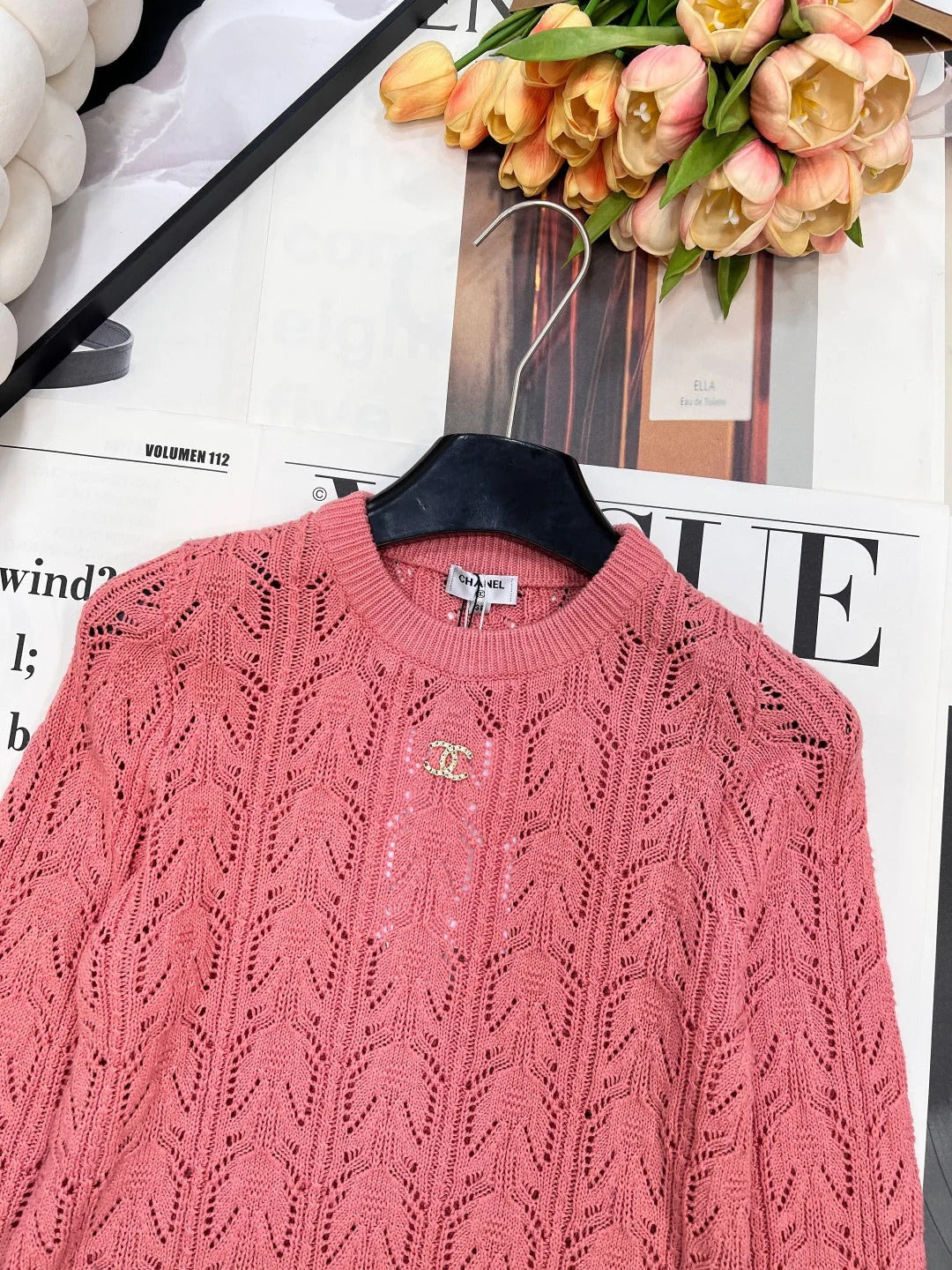 CHANEL 25S LONG-SLEEVE SWEATER 442