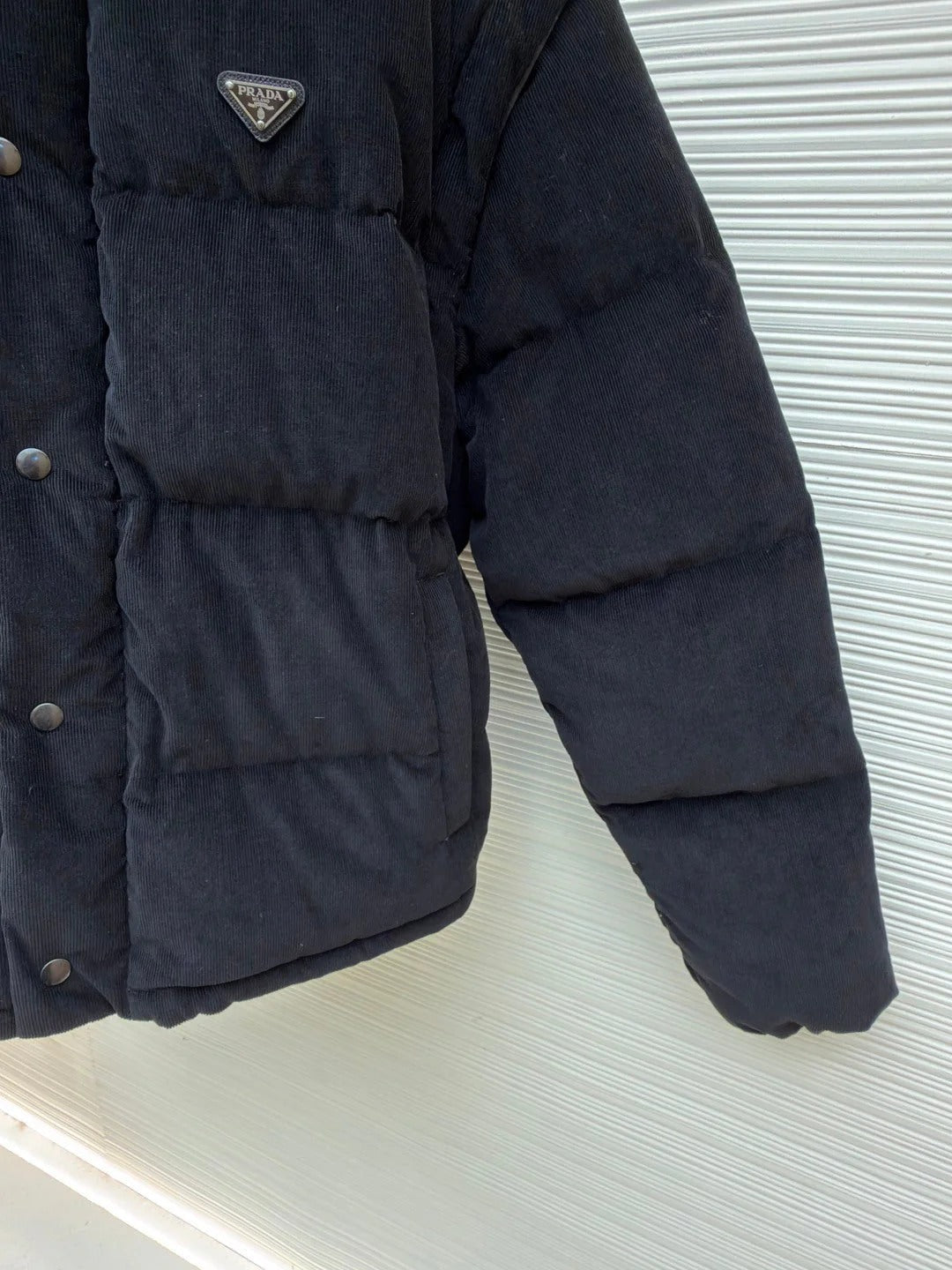 PRADA 25S VELVET PUFFER JACKET 458