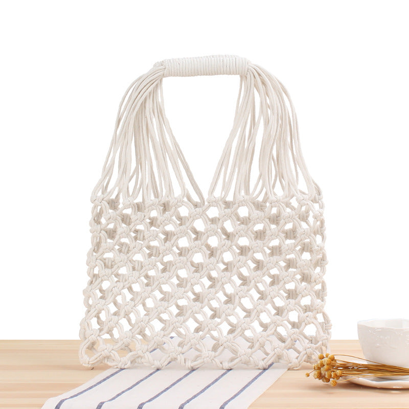 Crochet Market Bag Hollow Hand Woven Bag