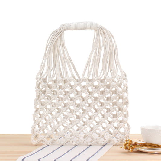 Crochet Market Bag Hollow Hand Woven Bag