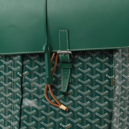 Goyardine Calfskin Alpin MM Backpack Green