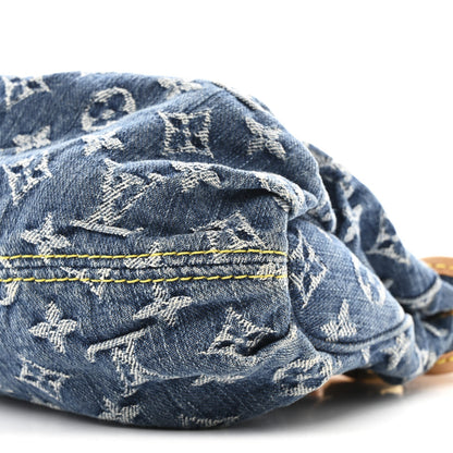 Monogram Denim Pleaty  Blue