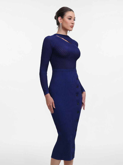 Ingrid Classic Long Sleeve Knit Midi Dress