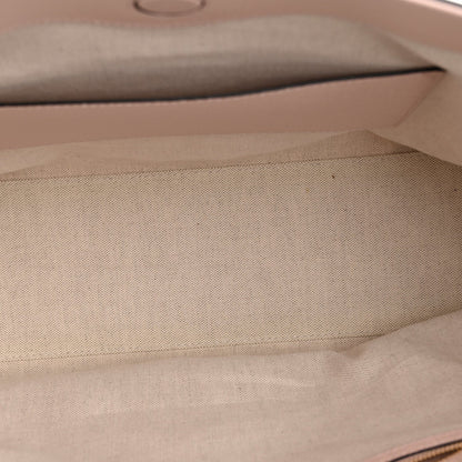 Monogram Jumbo GG Textured Dollar Calfskin Medium Ophidia Shopping Tote Beige Perfect Pink