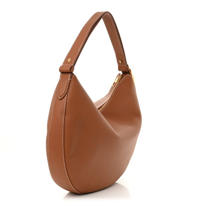Calfskin Low Key Cookie MM Cognac