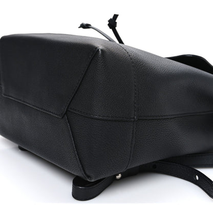 Calfskin Lockme Backpack Black