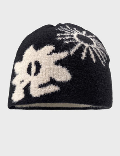 Winter Soft Jacquard Warm Knit Beanie Hat