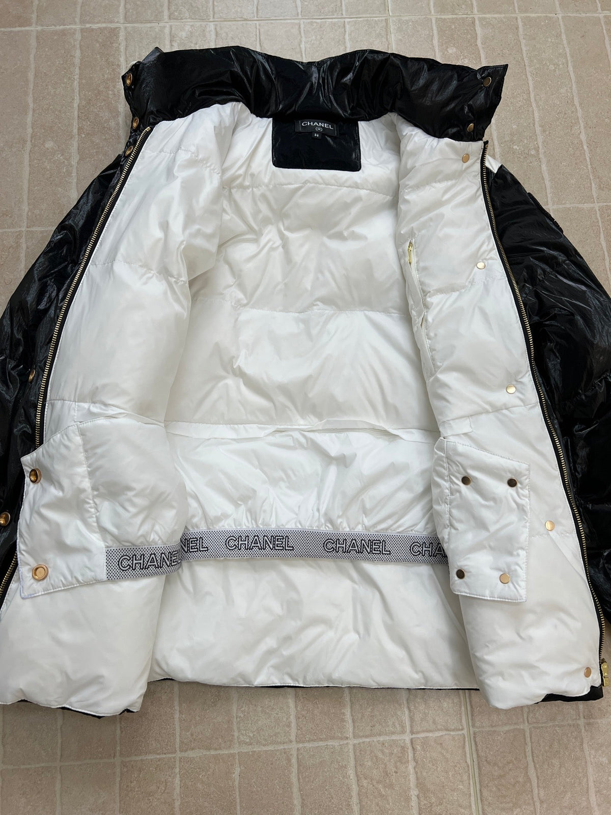 CHANEL SKI DOWN JACKET BLACK IN NYLON 841065