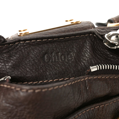 Calfskin Medium Paddington Satchel Chocolate