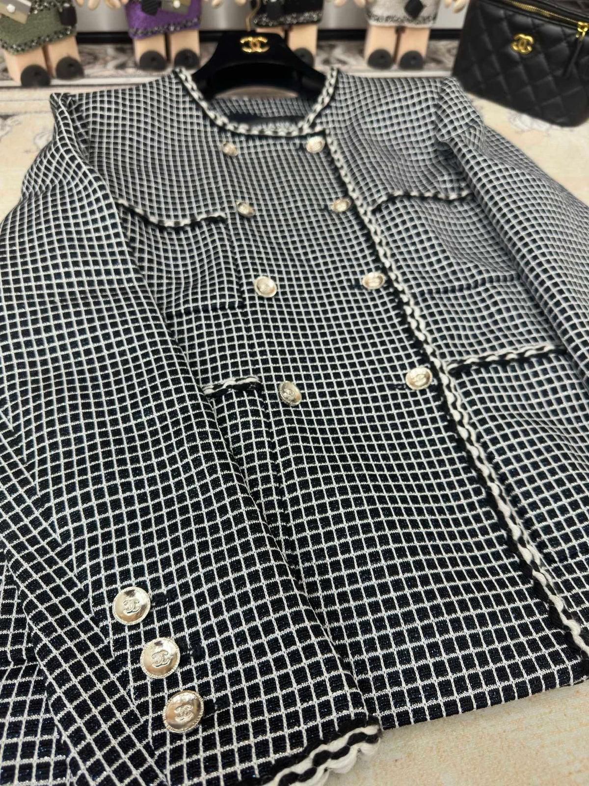 CC 25 Black Tweed Jacket Viscose Polyamide 251970