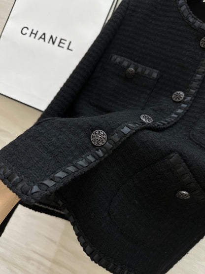 CC 26s Vintage Jacket Black Wool Tweed