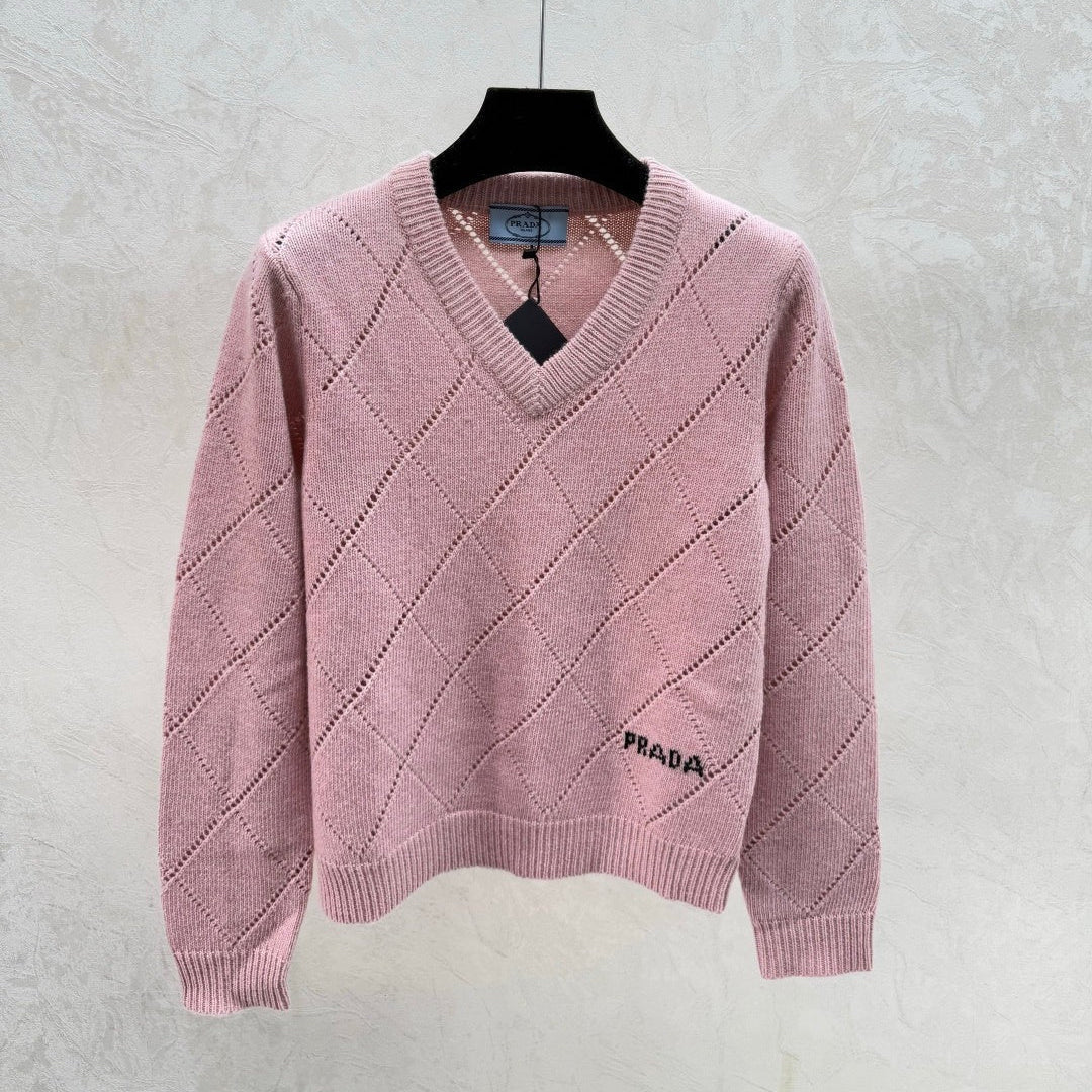 PRADA 25S V-NECK SWEATER 576