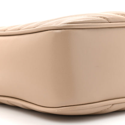 Calfskin Matelasse Monogram Lou Camera Bag Dark Beige