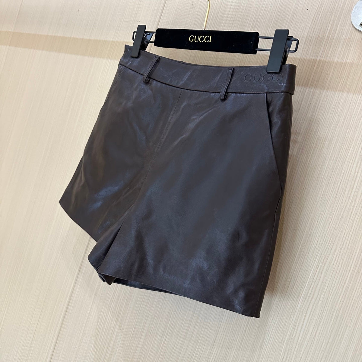 Gucci Short Brown Chocolate Leather 276994