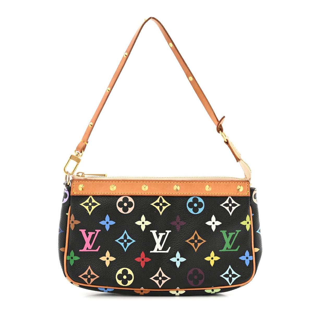 Monogram Multicolor Pochette Accessories Black