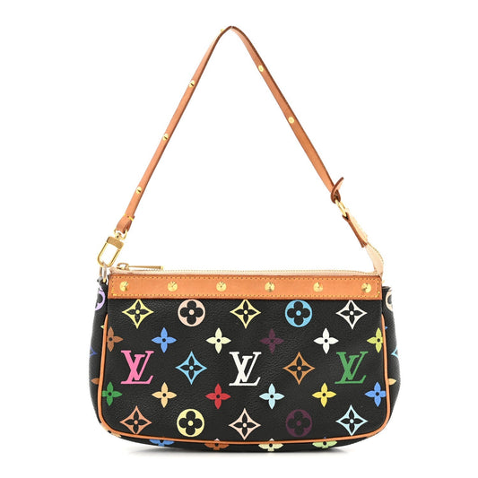 Monogram Multicolor Pochette Accessories Black