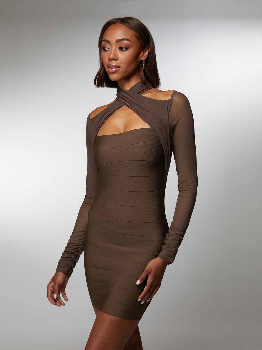 Carmen Bandage Mini Dress
