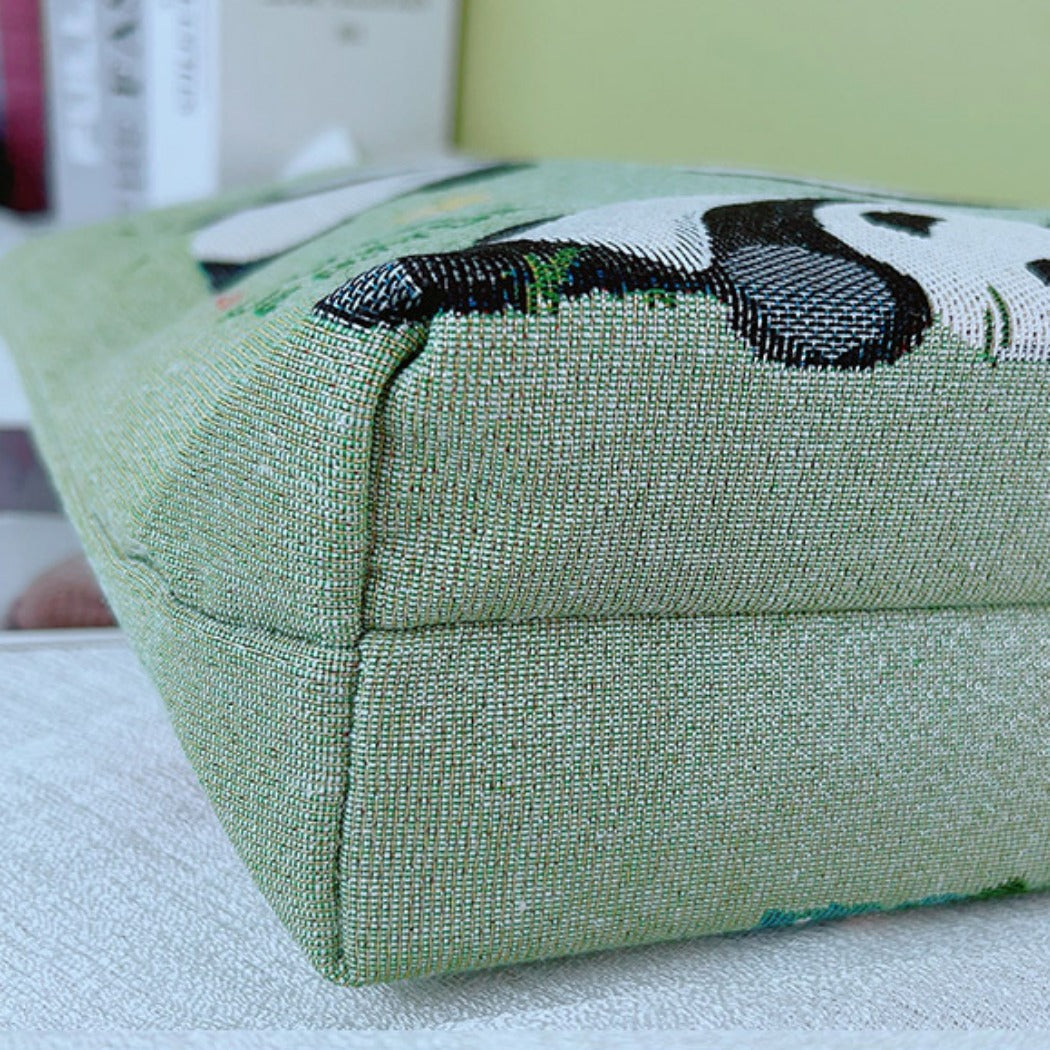 Cosbai - Green Panda Tote Bag - 4 Convenient Sizes