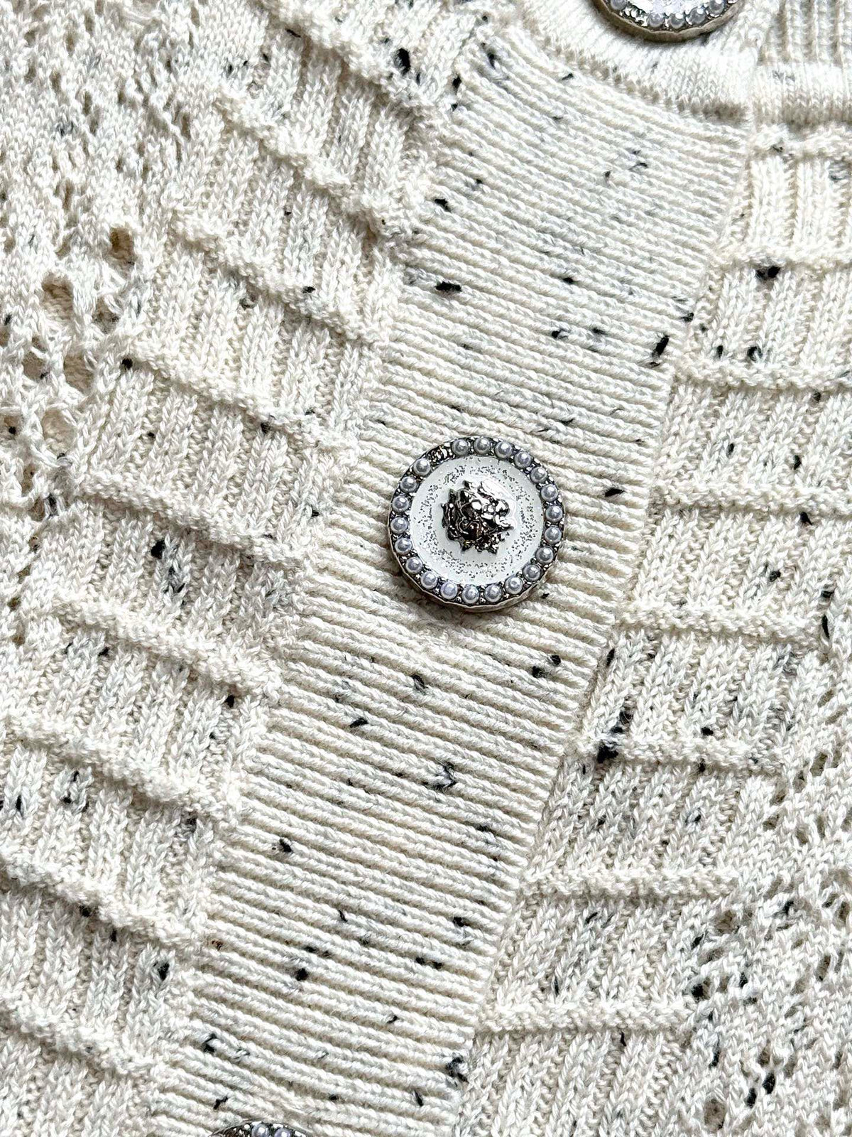 CC 25 Knitted Sweater White Wool 291301