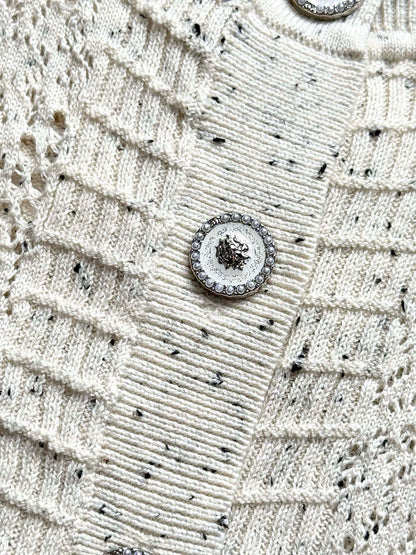 CC 25 Knitted Sweater White Wool 291301