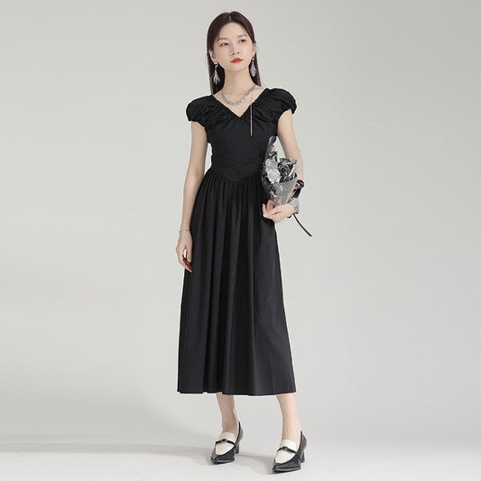 Sleeveless Pleated Maxi Dress
