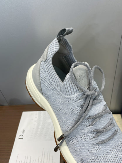 CD B80 Lounge Sneaker Gray Cannage Cashmere Wool 551443