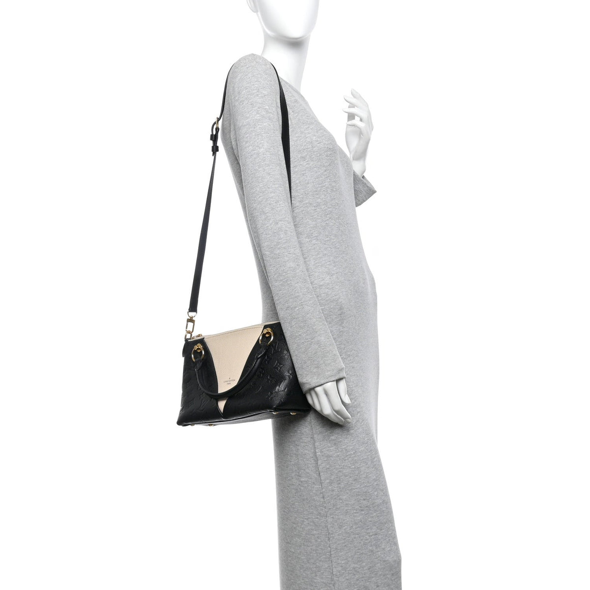 Empreinte V Tote BB Black Creme