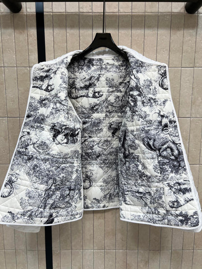 Dior 2025 Jacket Black and White Polyester