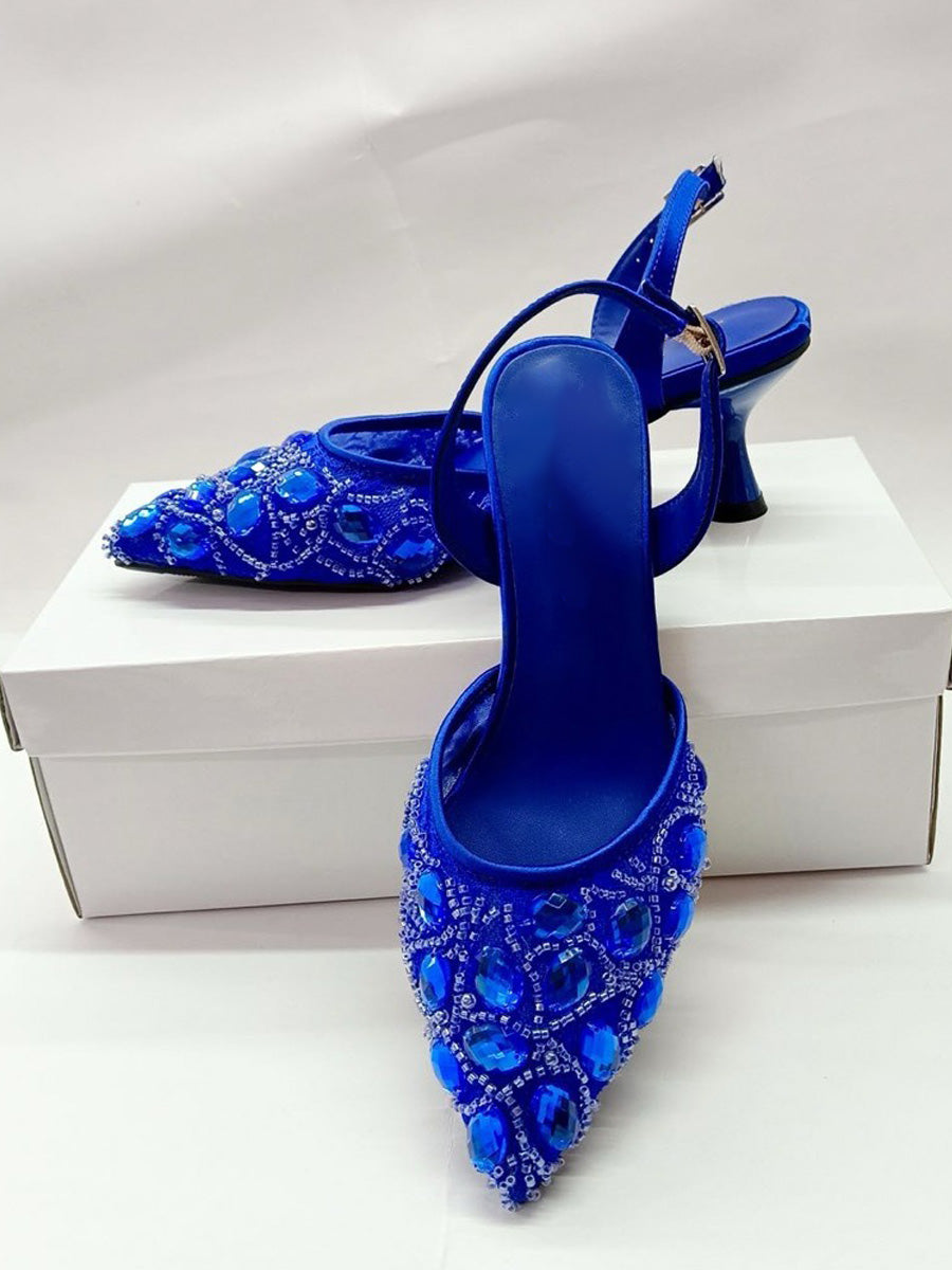 Heidi Colorful Rhinestone High Heels