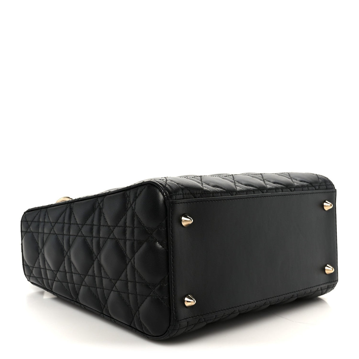 Lambskin Cannage Medium Lady Dior Black