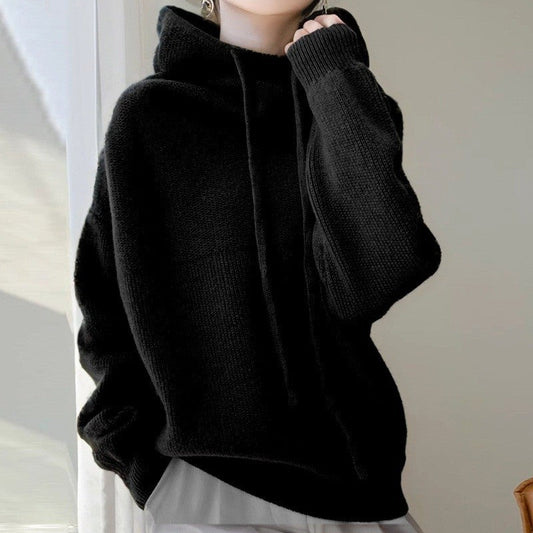 Solid Color Loose Knit Sweater