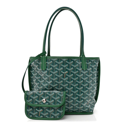 Goyardine Reversible Mini Anjou Green