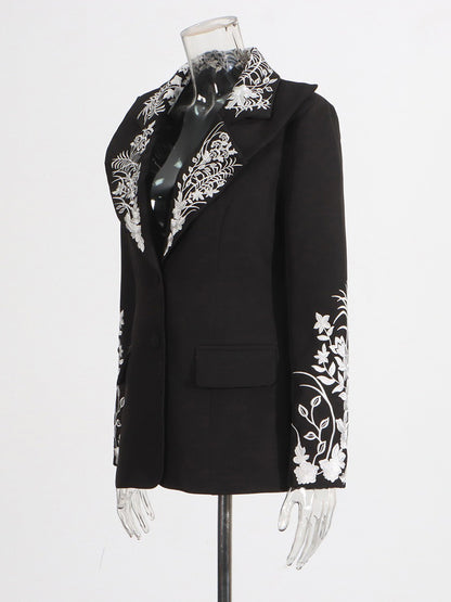Rosamund Vintage Embroidered Blazer