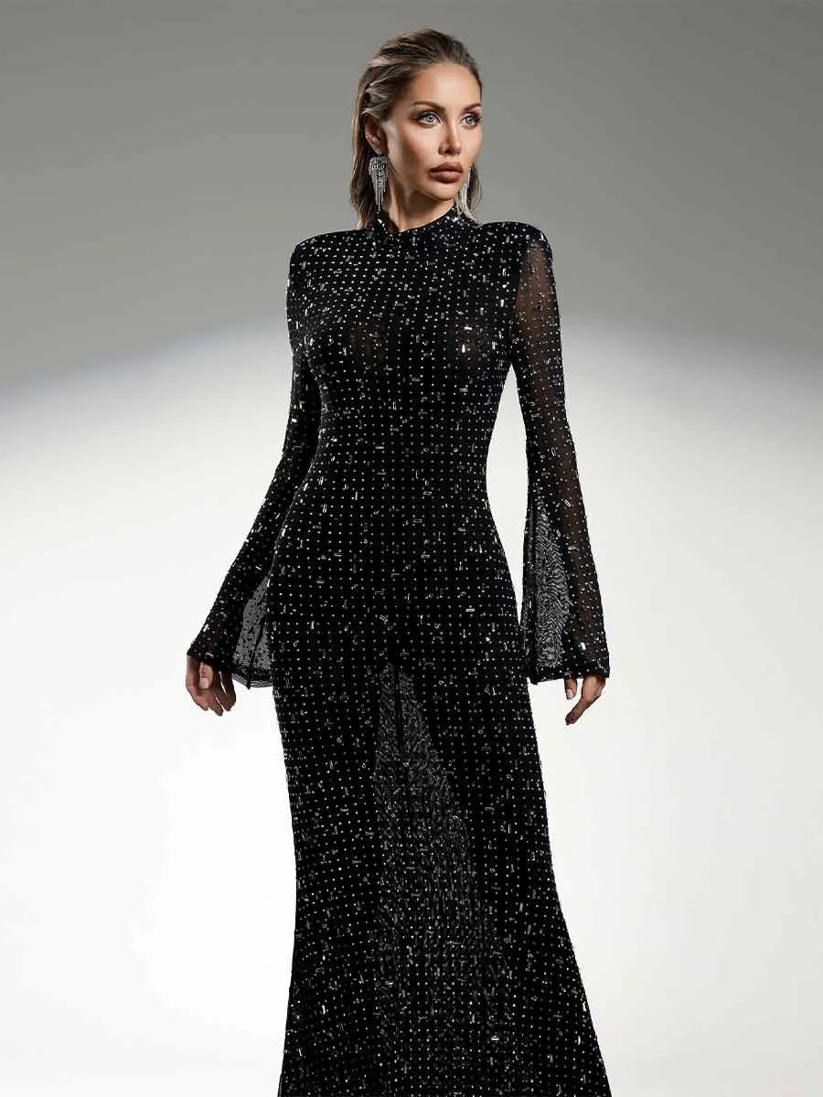 Zelda High Neck Maxi Dress