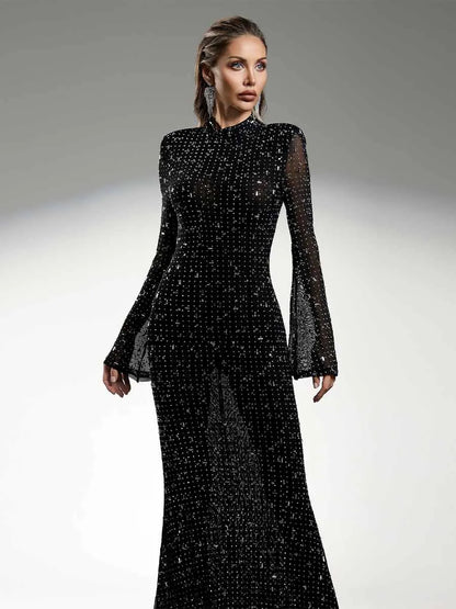 Zelda High Neck Maxi Dress