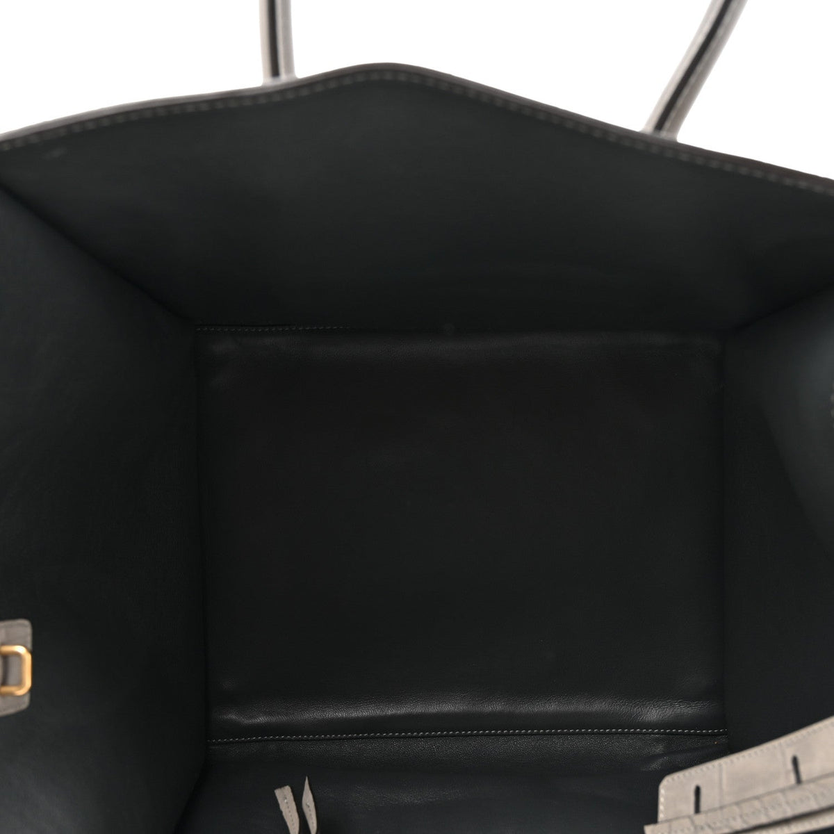 Crocodile Embossed Nubuck Medium Phantom Luggage Grey