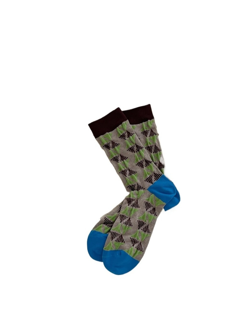 Rufia - Retro Contrast Mid-Calf Socks - Vintage &amp; Sweet