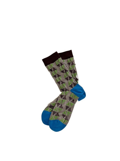 Rufia - Retro Contrast Mid-Calf Socks - Vintage &amp; Sweet